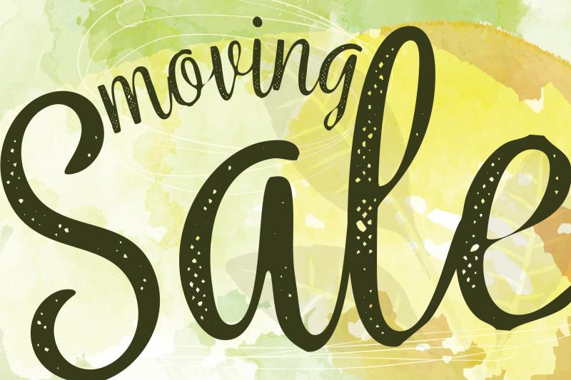 Moving Sale in July