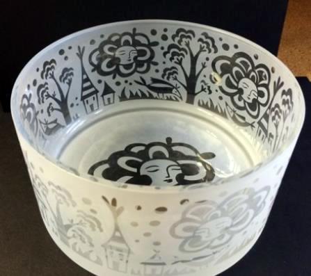 Leandra Drumm etched glass