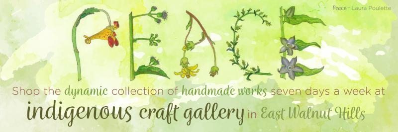 PEACE by LAura Poulette and our newest bookmark, business card